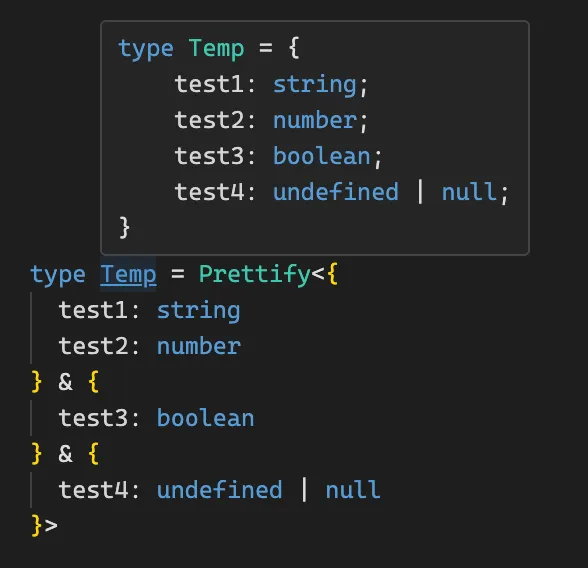 Prettify 해결 예제 1