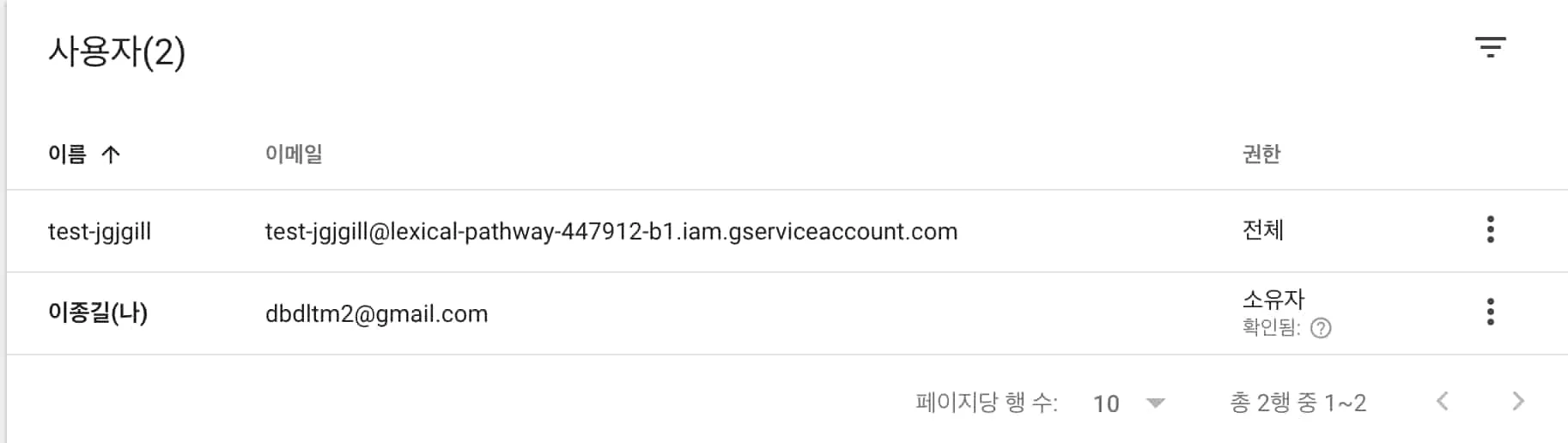 Search Console 계정 7